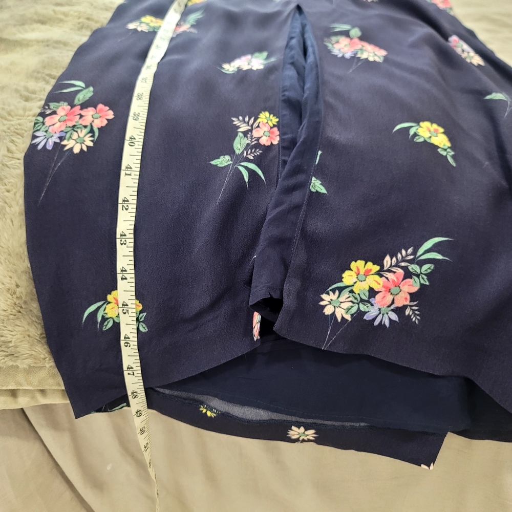 MAJORELLE Copacabana  Midi dress Navy And Floral Print Size Medium - Picture 9 of 14
